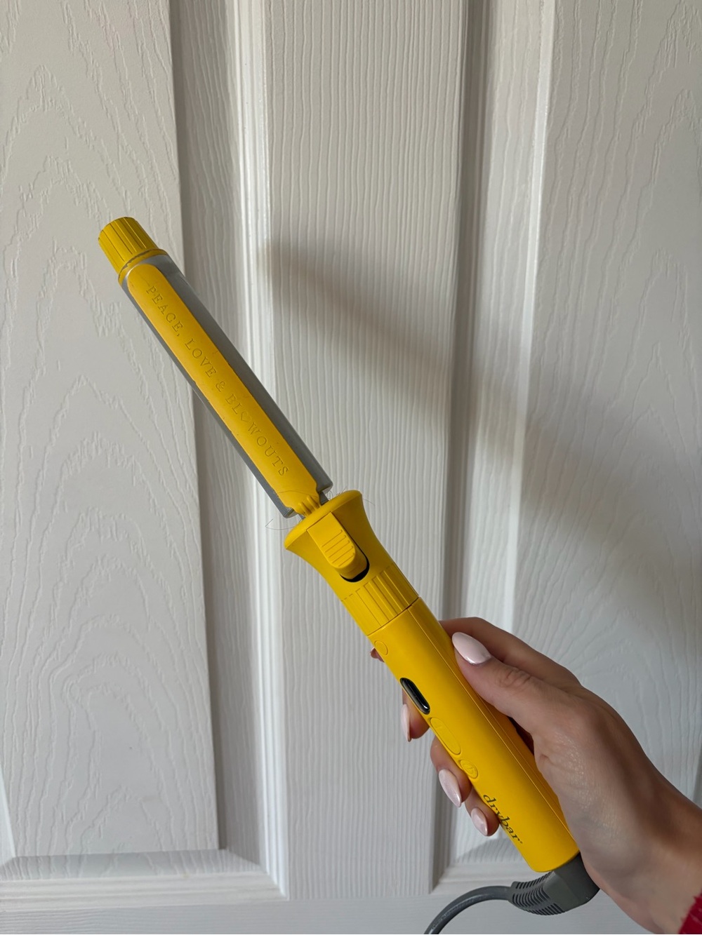 Dry Bar Handheld Yellow Curling Iron